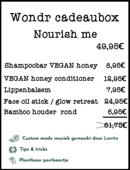 Cadeaubox Wondr Nourish me