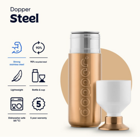 Dopper steel 800ml bronze