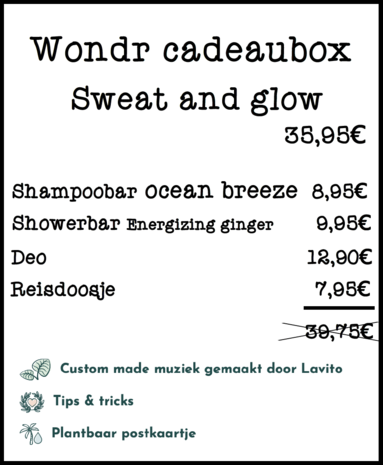 Cadeaubox Wondr Sweat and glow