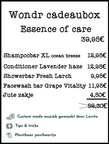 Cadeaubox Wondr Essence of care